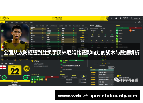 全面从攻防枢纽到胜负手贝林厄姆比赛影响力的战术与数据解析 全面从攻防枢纽到胜负手贝林厄姆比赛影响力的战术与数据解析