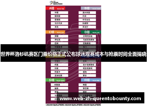 世界杯洛杉矶赛区门票价格正式公布球迷观赛成本与抢票时间全面揭晓